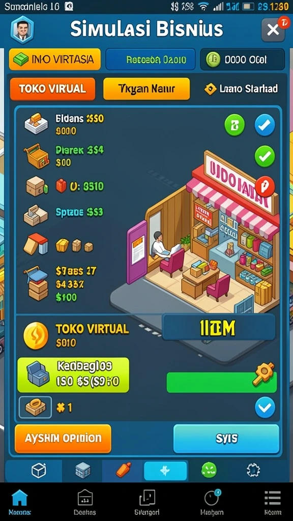 Tampilan utama yang menarik dan user-friendly.