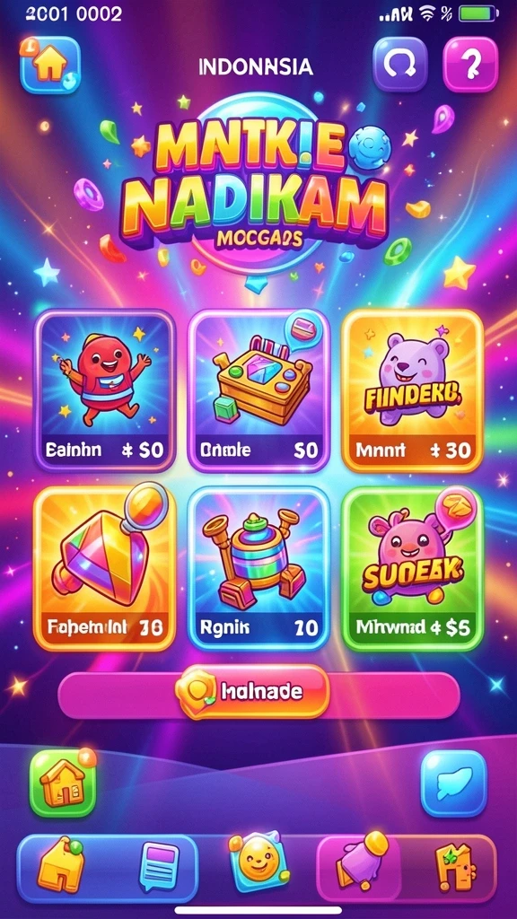 Tampilan antarmuka game yang intuitif.