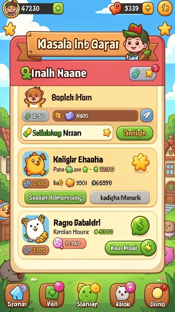 Tampilan antarmuka yang menarik dan user-friendly.