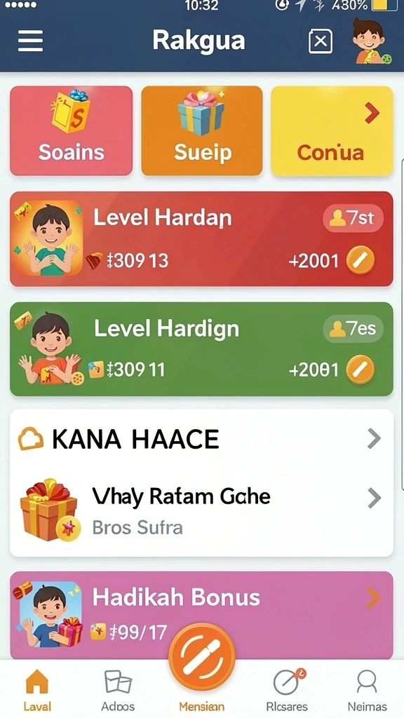 Screenshot menampilkan antarmuka utama DEPO89 yang menarik.