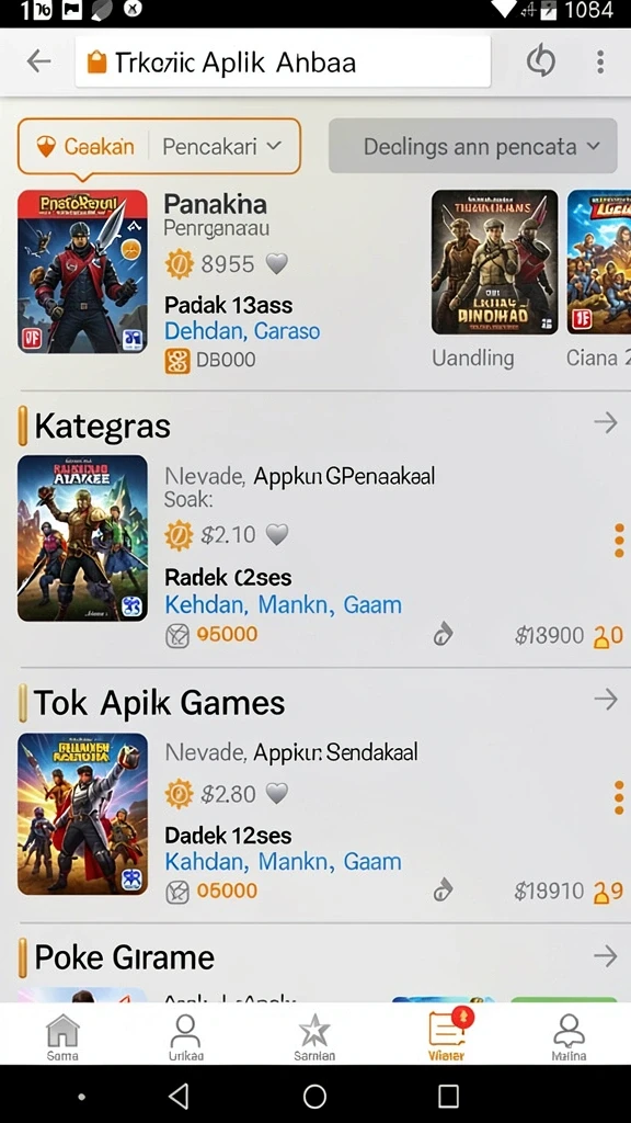 Tampilan antarmuka yang menarik dan mudah dinavigasi.