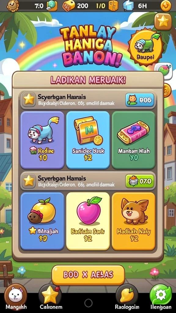 Sistem reward yang memberikan insentif pada setiap level.