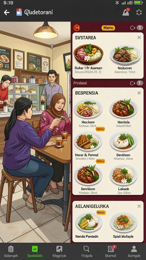 Tampilan antarmuka yang menarik dan ramah pengguna.