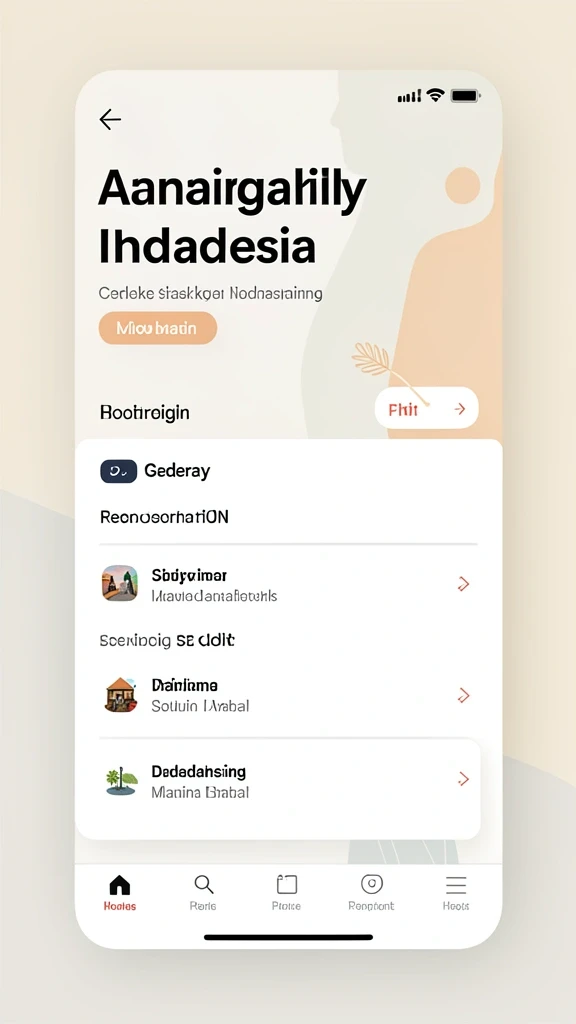 Tampilan awal yang menarik dan mudah dinavigasi.