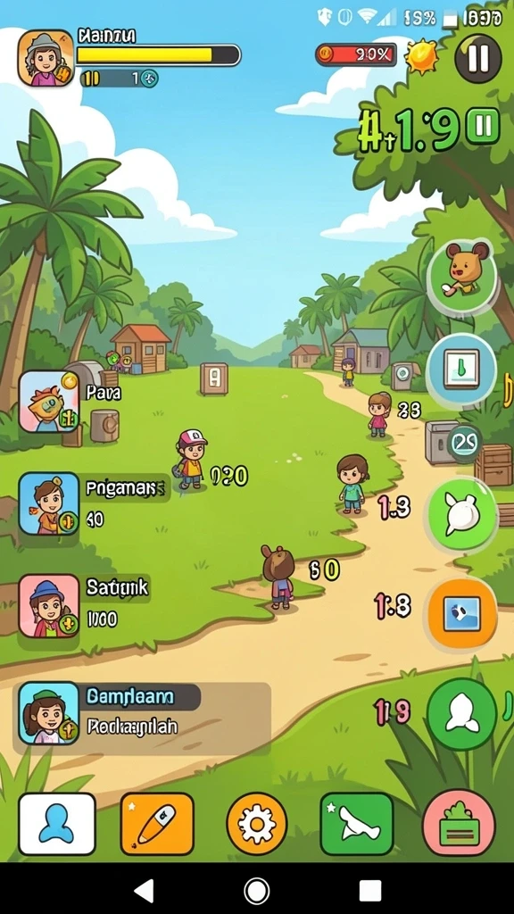 Screenshot menampilkan gameplay seru dengan grafis yang memukau.