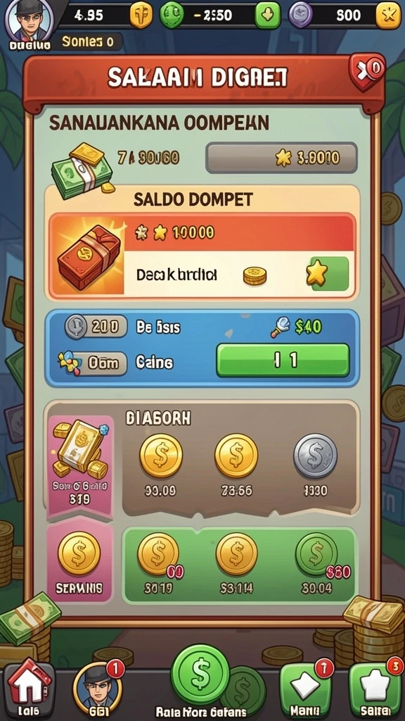 Karakter unik yang dapat dipilih untuk bermain.