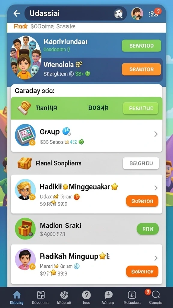Fitur reward yang memanjakan pemain aktif.