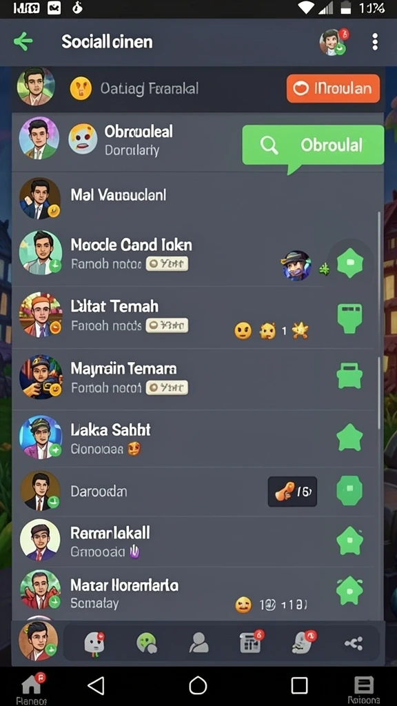 Menu utama yang mudah dinavigasi.