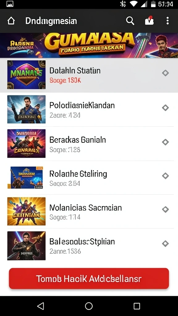 Tantangan menarik di setiap level.