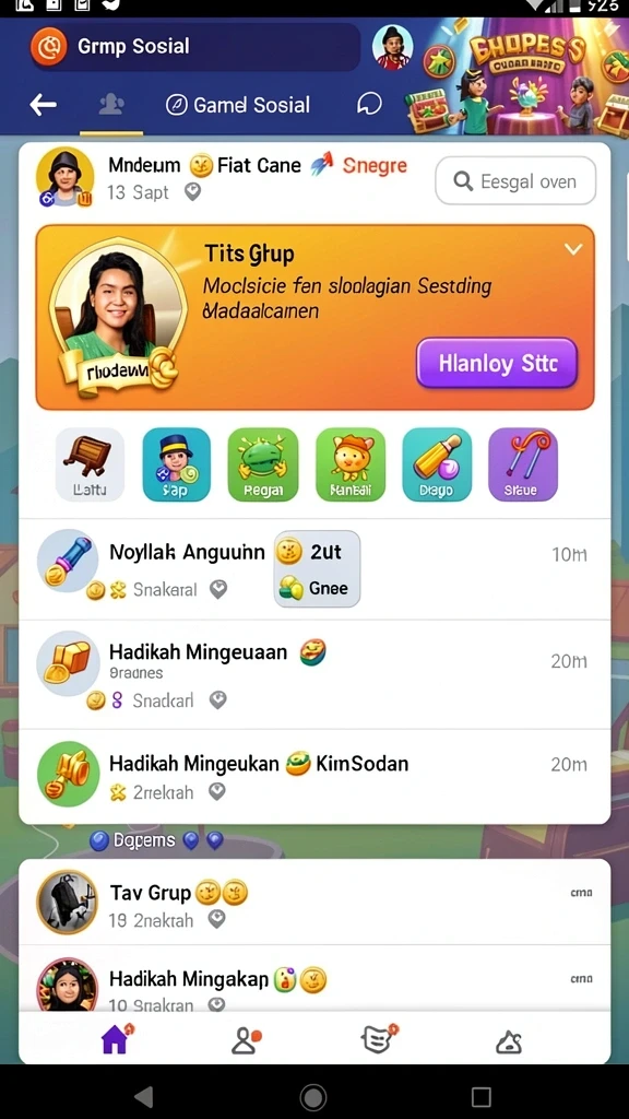 Karakter unik dengan kemampuan masing-masing.