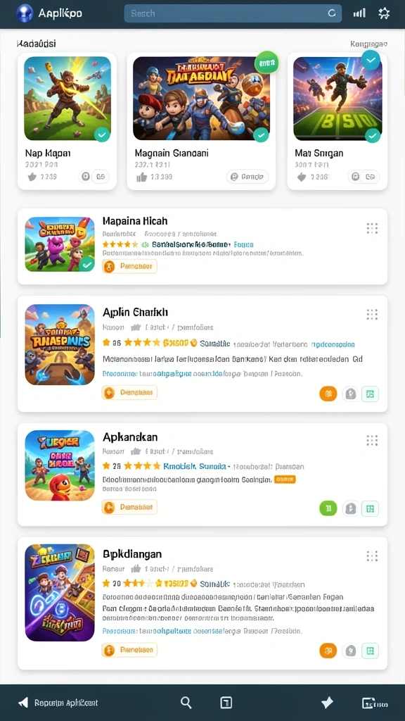 Gambar antarmuka aplikasi yang menarik.