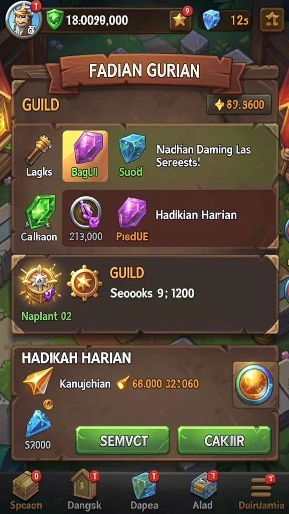 Tampilan antarmuka pengguna yang modern dan menarik.