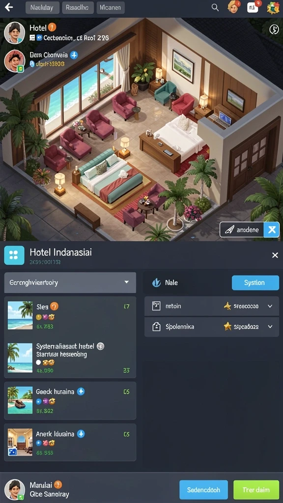 Pemandangan indah dunia game yang memikat.