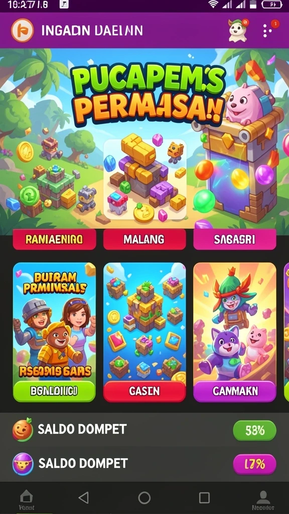 Tampilan salah satu game populer di QUARKPLAY.