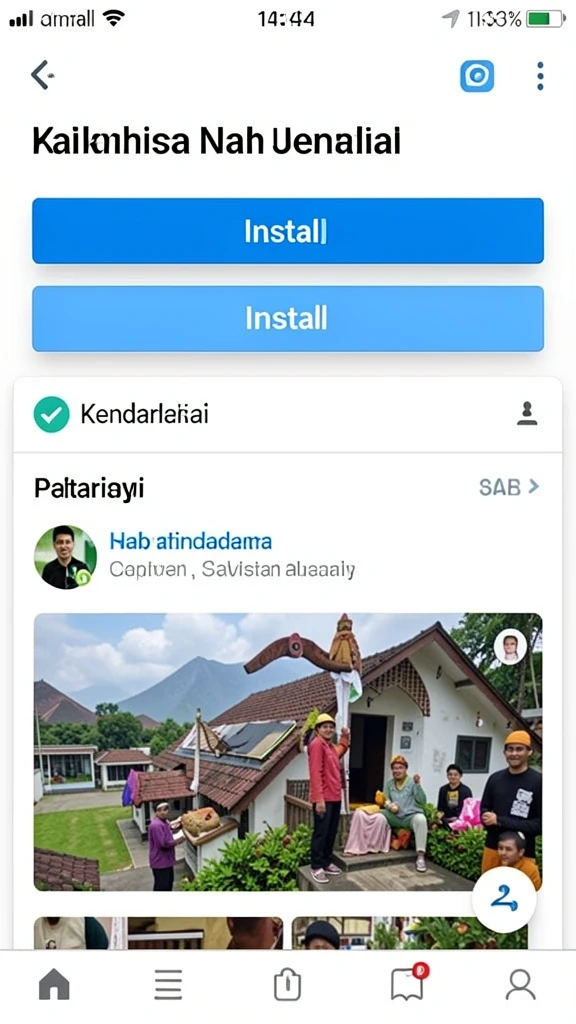 Momen seru saat bermain bersama teman-teman.