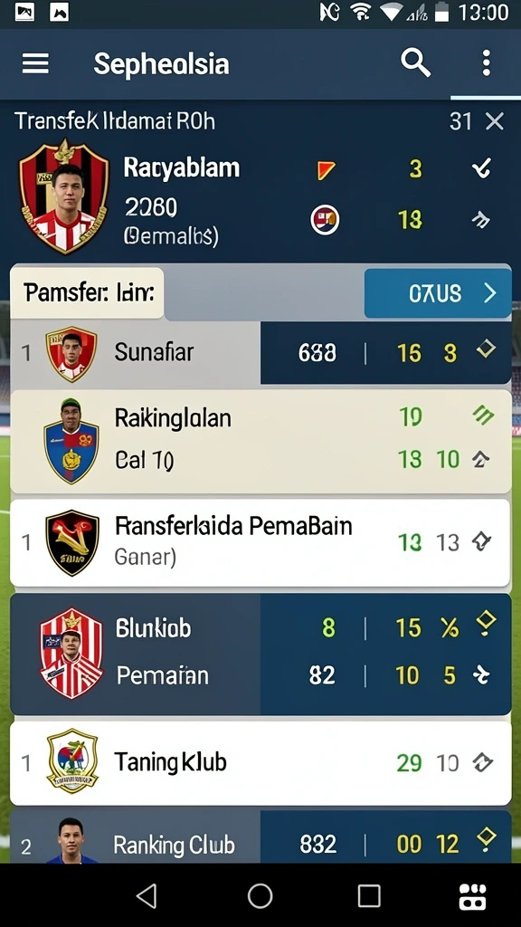 Layar utama dengan berbagai pilihan permainan slot yang menarik.