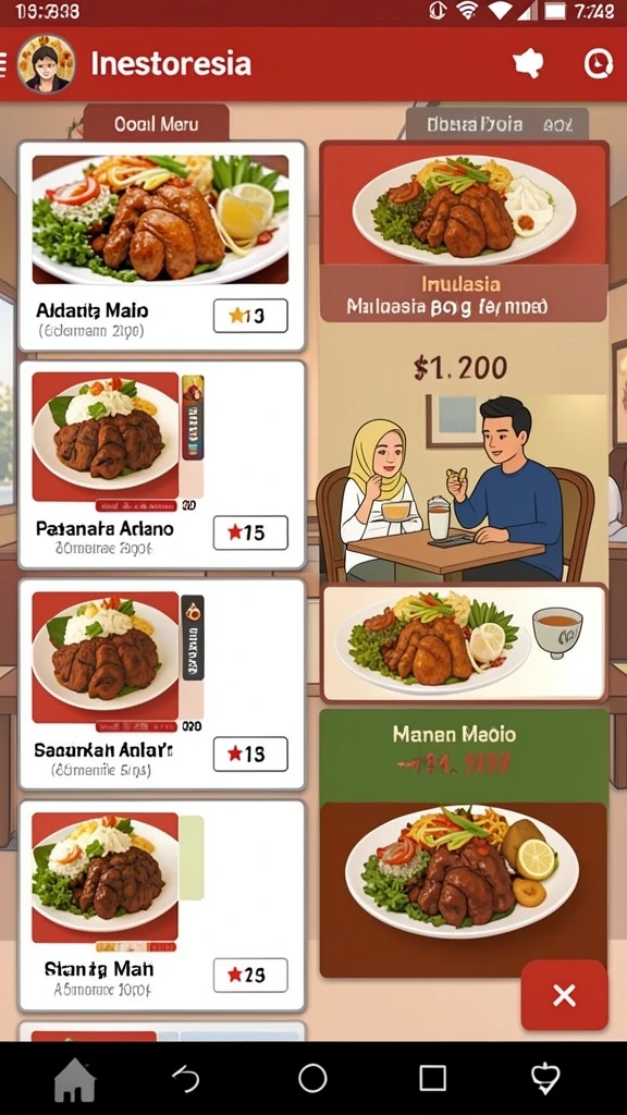 Berbagai karakter unik untuk dipilih.