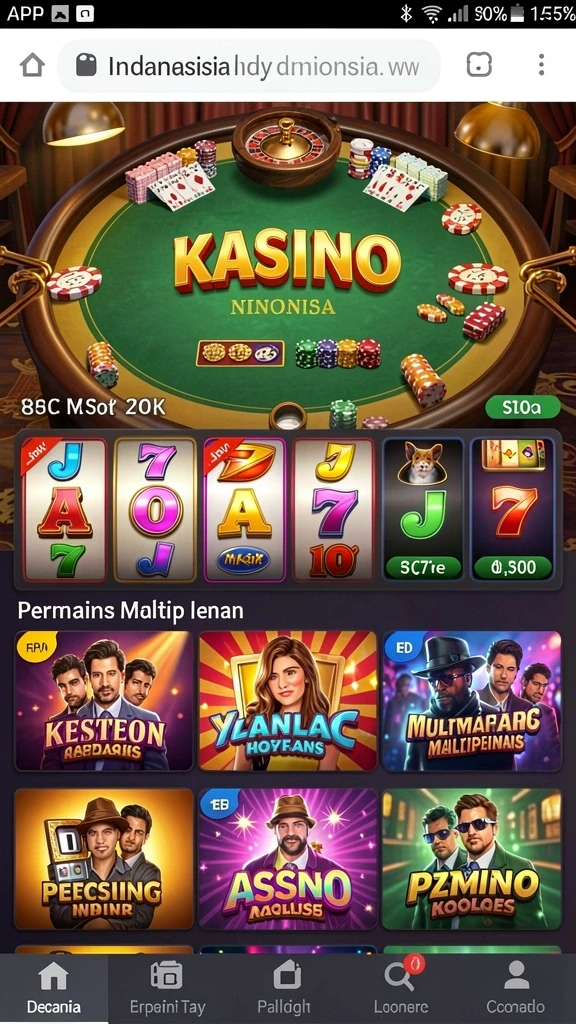 Beragam pilihan permainan slot yang menarik.