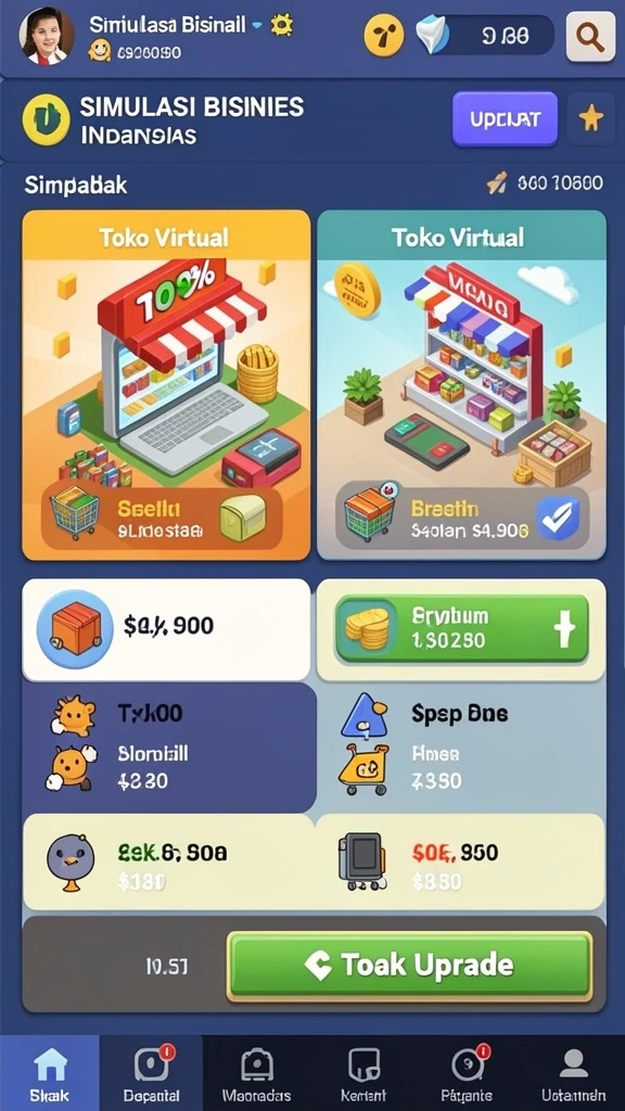 Screenshot menampilkan karakter utama V07 dalam petualangan.