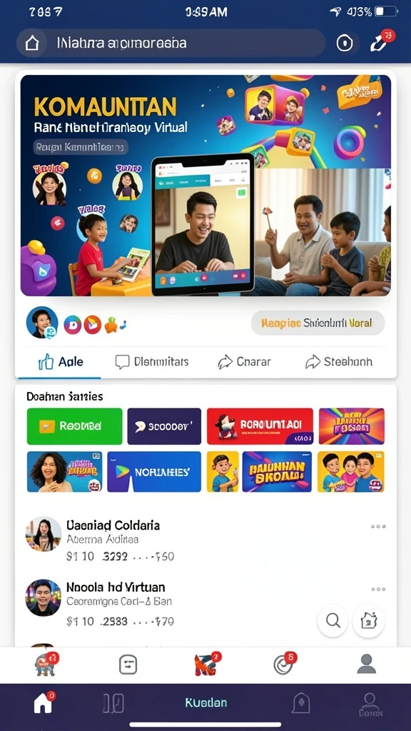 Fitur komunitas yang memungkinkan interaksi antar pemain.