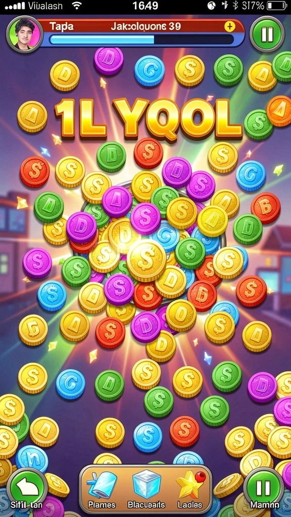 Tangkapan layar menampilkan salah satu level yang penuh tantangan.